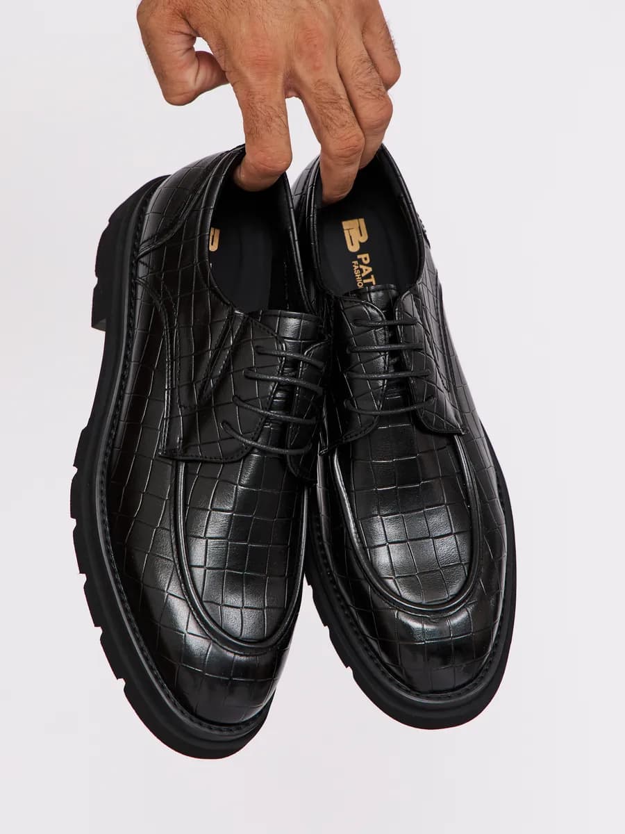 Лоферы кожаные туфли на высокой платформе