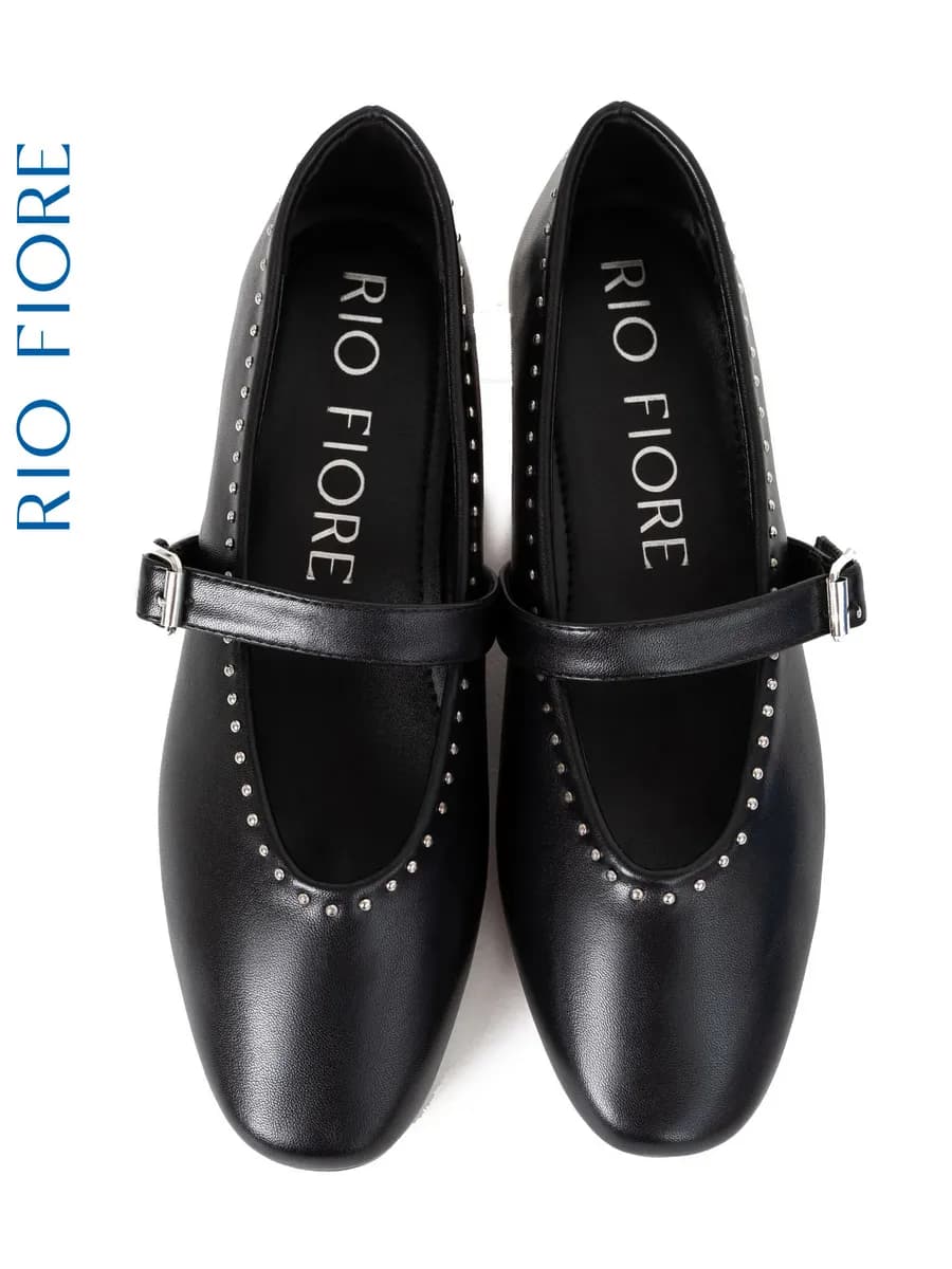 Балетки мери джейн с ремешком