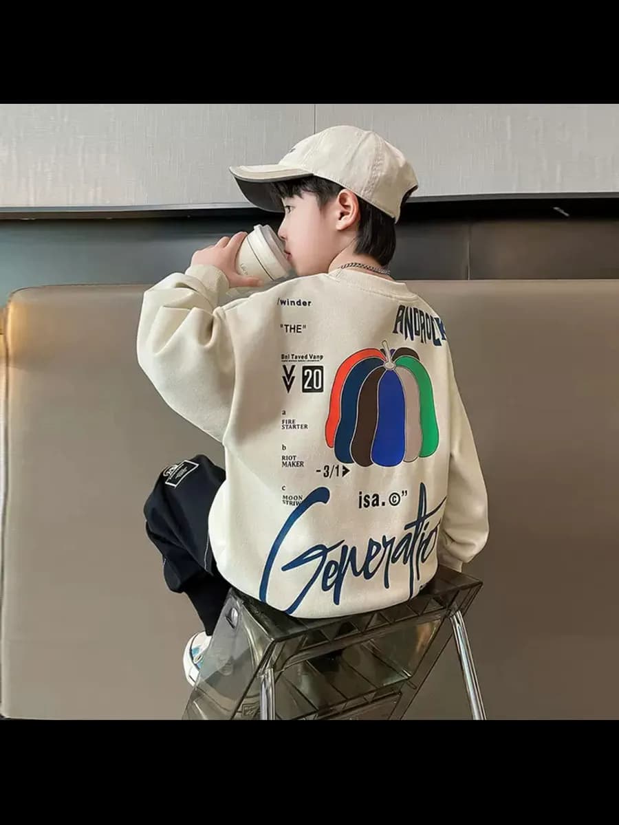 Свитшот оверсайз без начеса