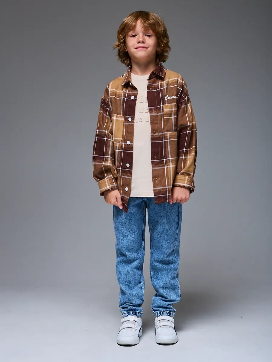 Джинсы детские на резинке - фото 1