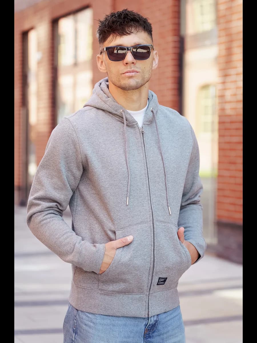 Толстовка на молнии с капюшоном REDSTONE - фото 1