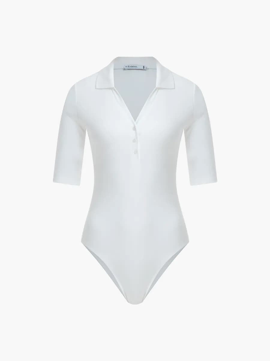 Боди-поло однотонное