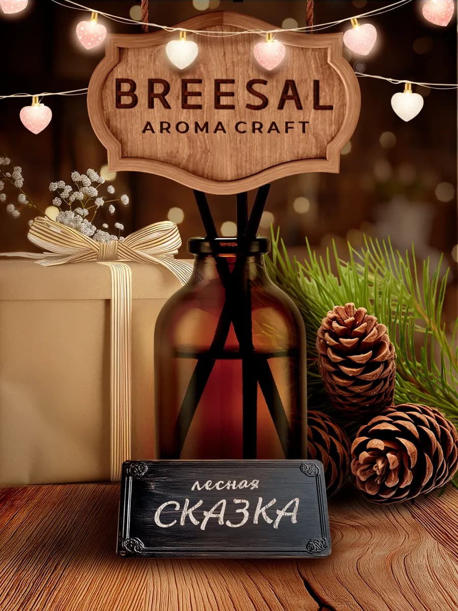 Диффузор для дома с палочками, Кедр 28 мл