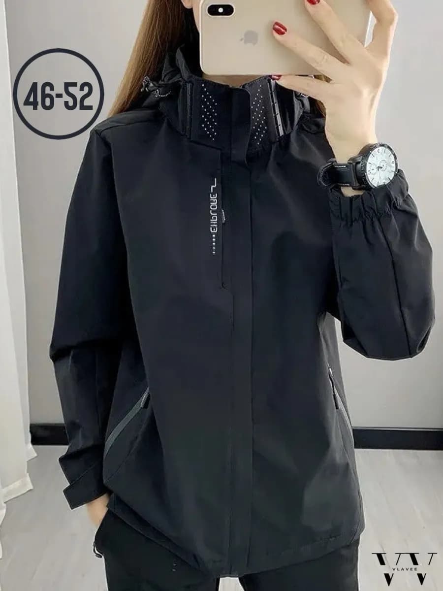 Ветровка осенняя со съемным капюшоном