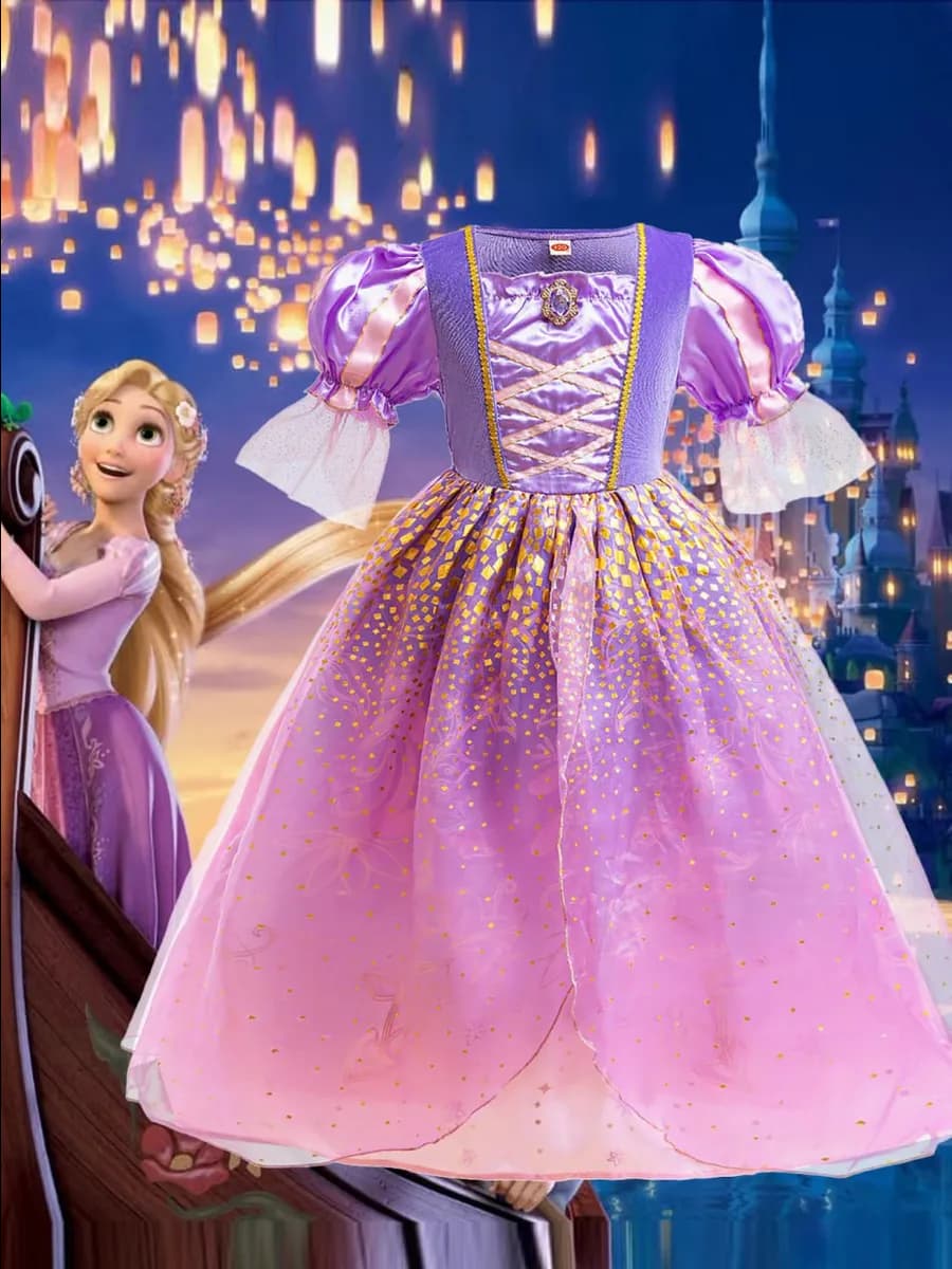 Карнавальное нарядное платье Рапунцель на праздник