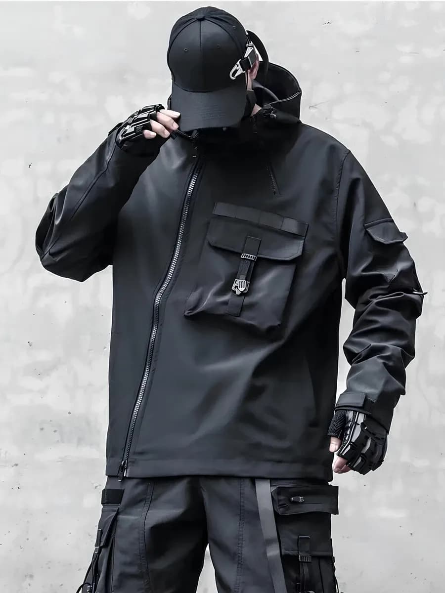 Куртка ветровка весенняя тактическая techwear