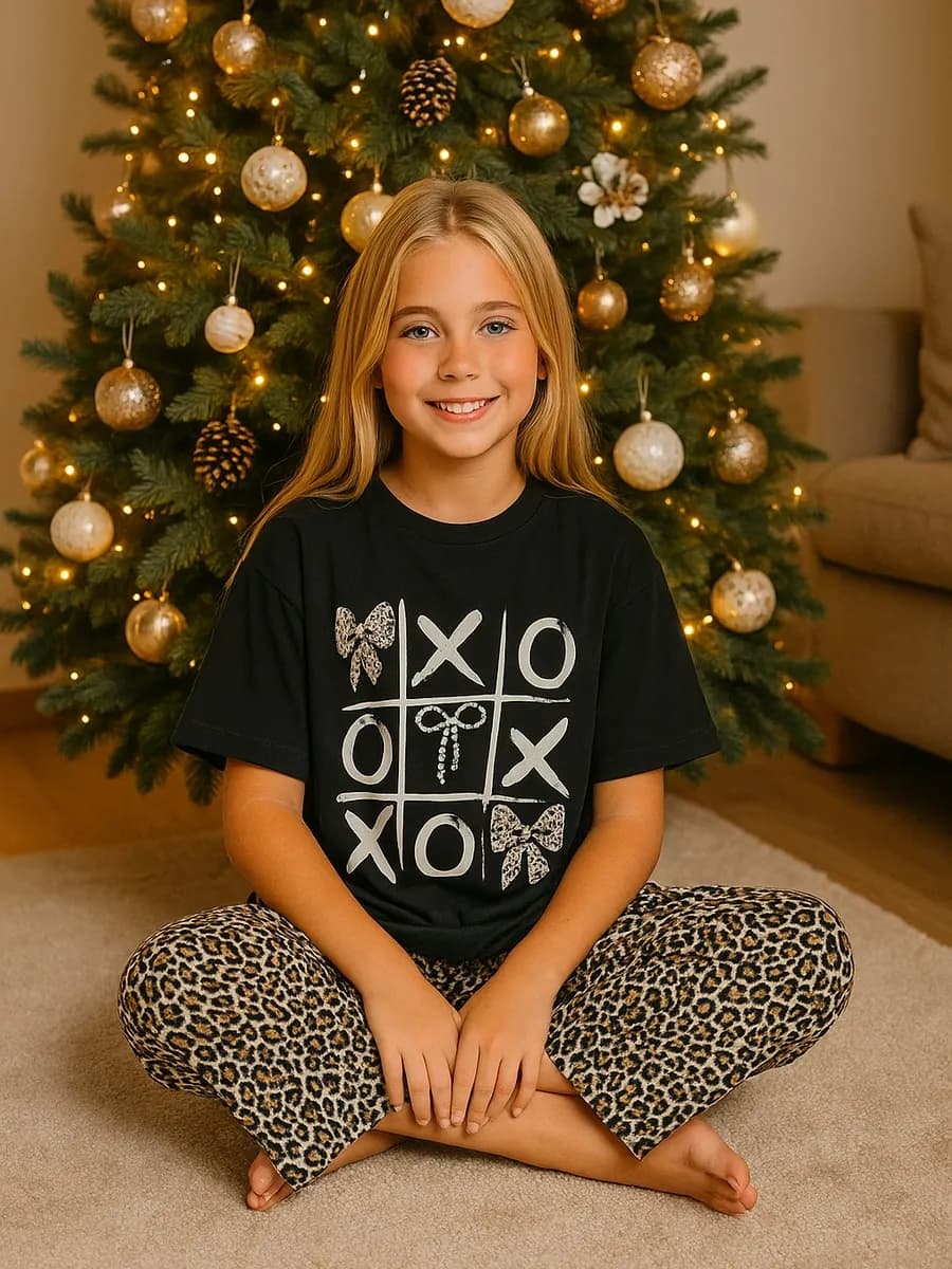 Костюм для подростка домашний пижама новогодняя со штанами