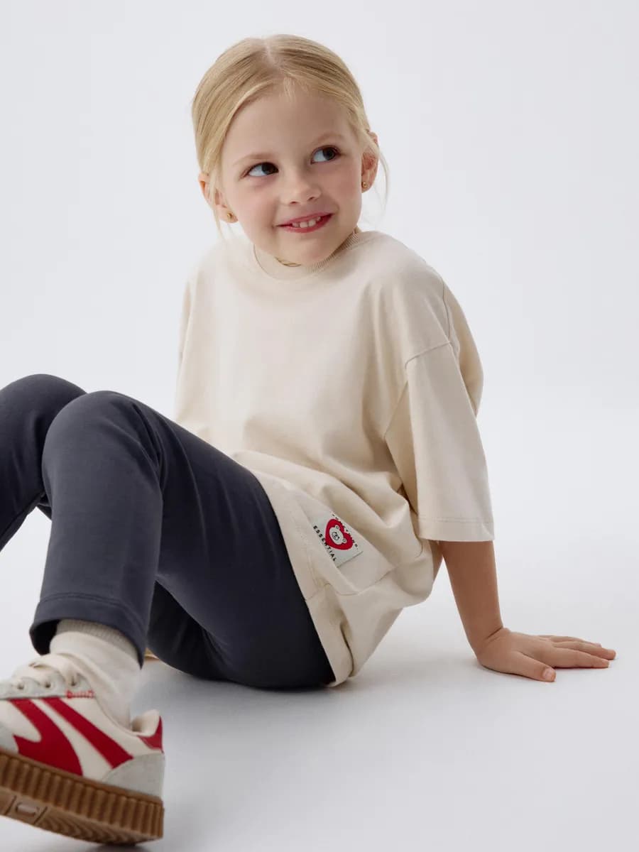 Футболка базовая однотонная из хлопка