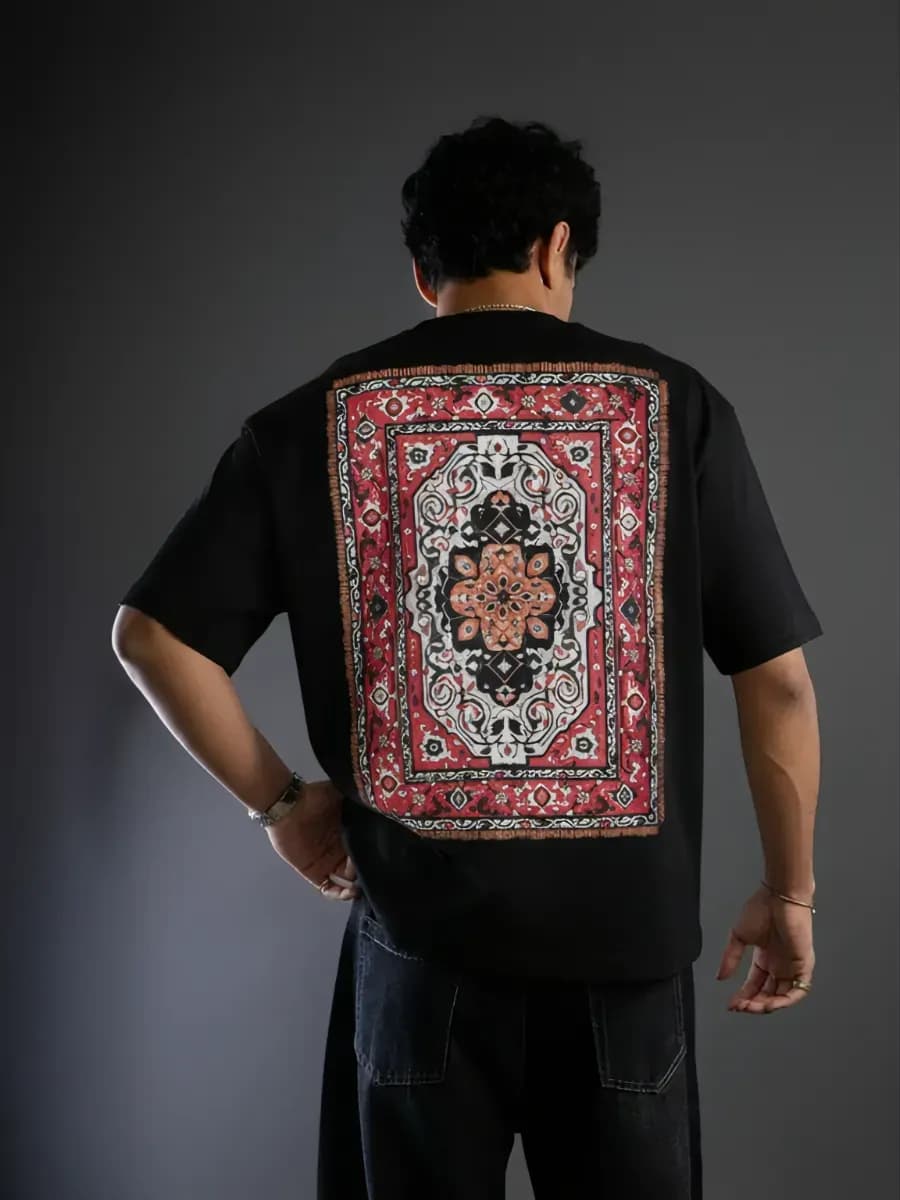 Футболка оверсайз с принтом