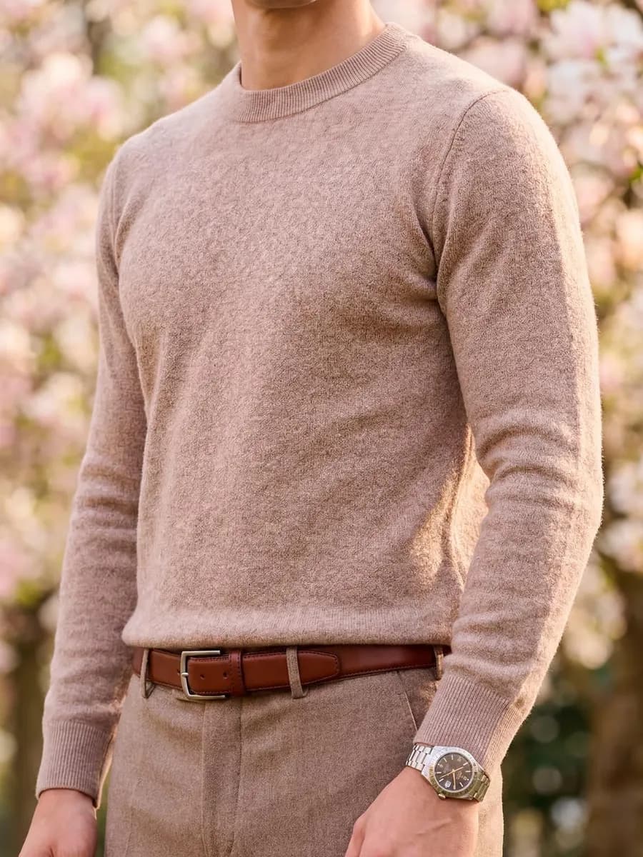 Свитер мужской вязаный теплый