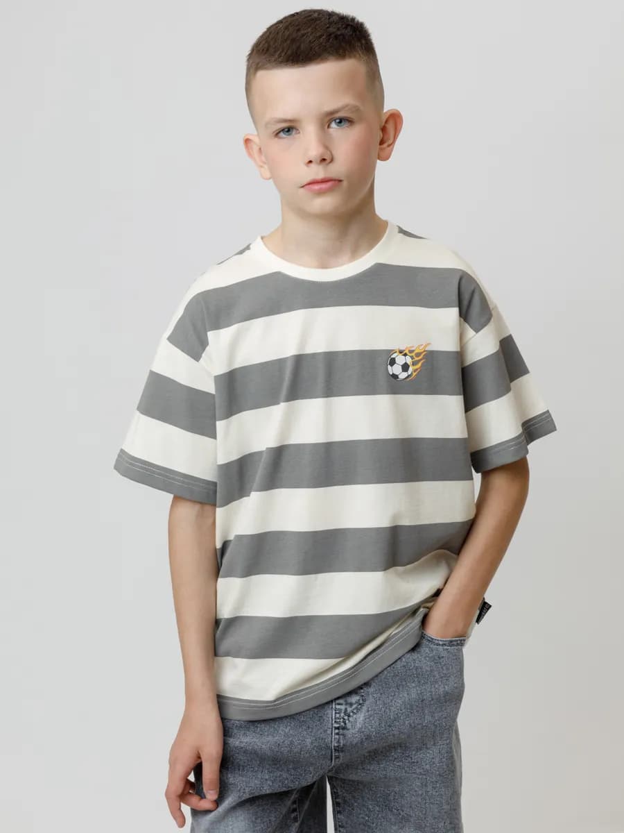 Футболка хлопковая свободная для мальчика