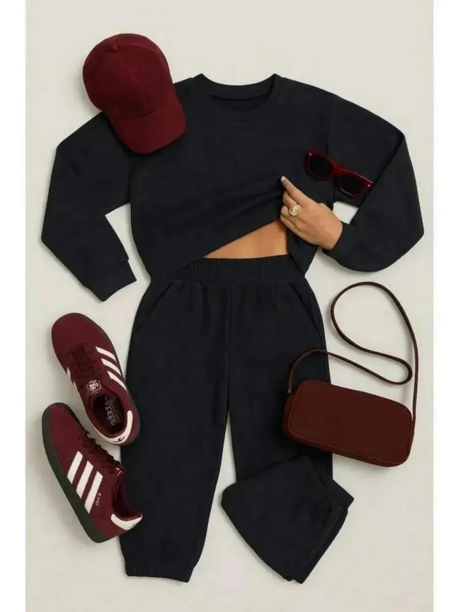 Костюм спортивный без начеса оверсайз