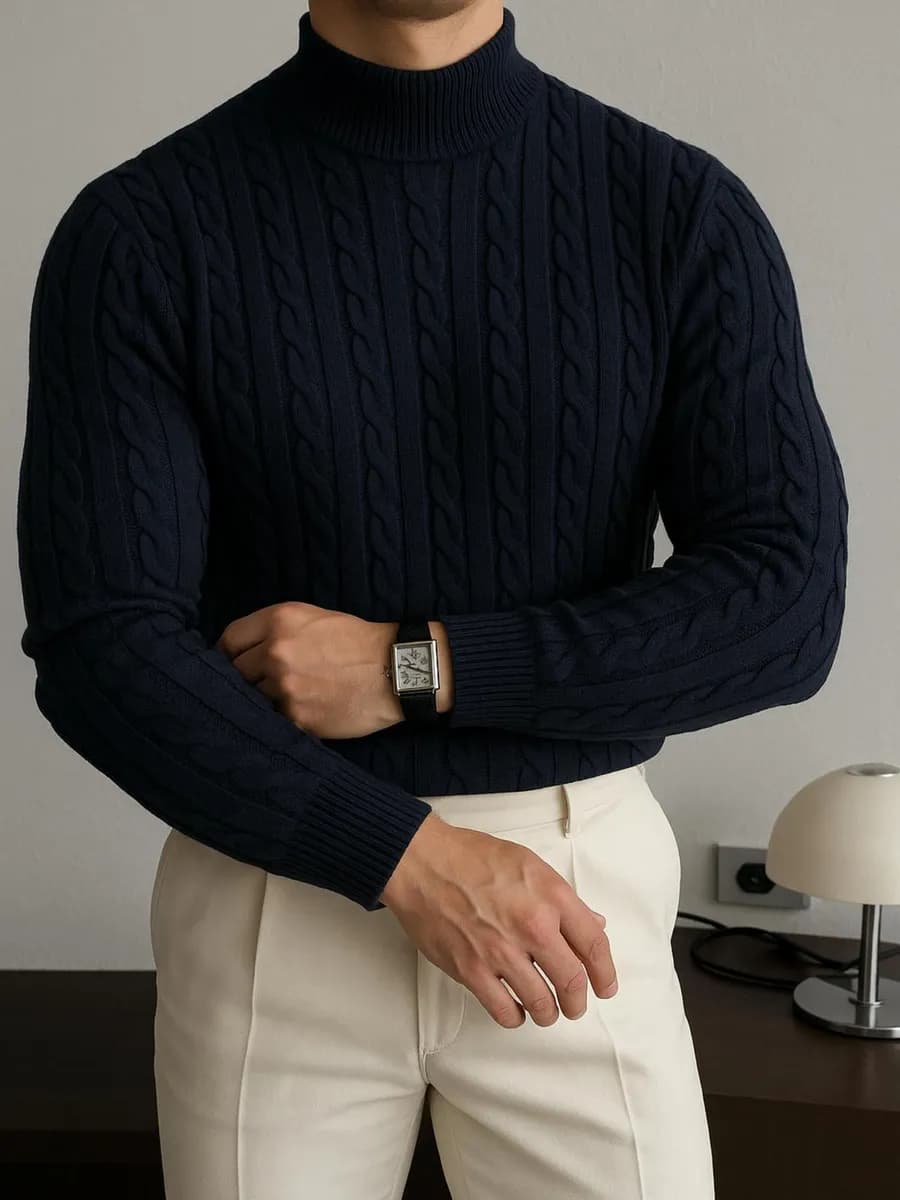 Водолазка вязаный свитер