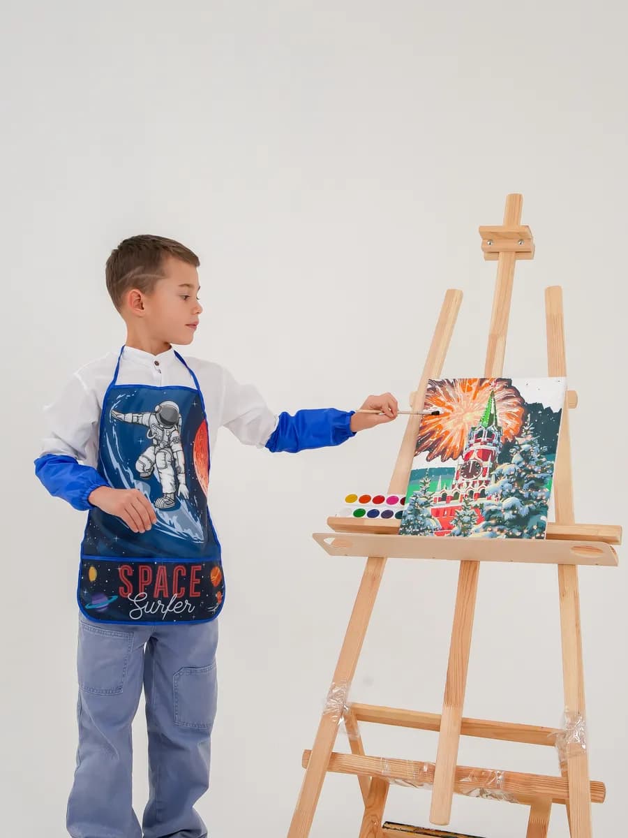 Фартук детский школьный 39х49 для творчества и рисования