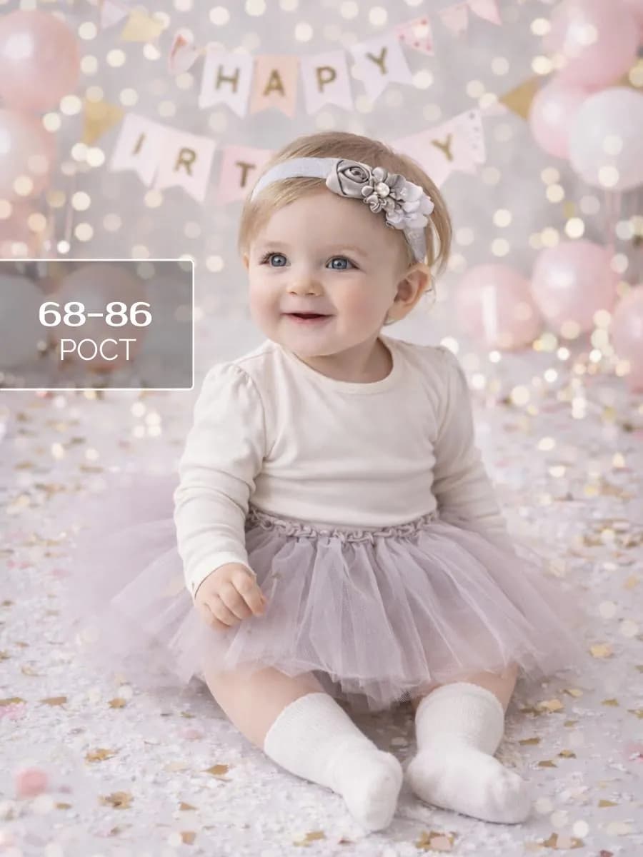 Юбка пачка из фатина праздничная новорожденным