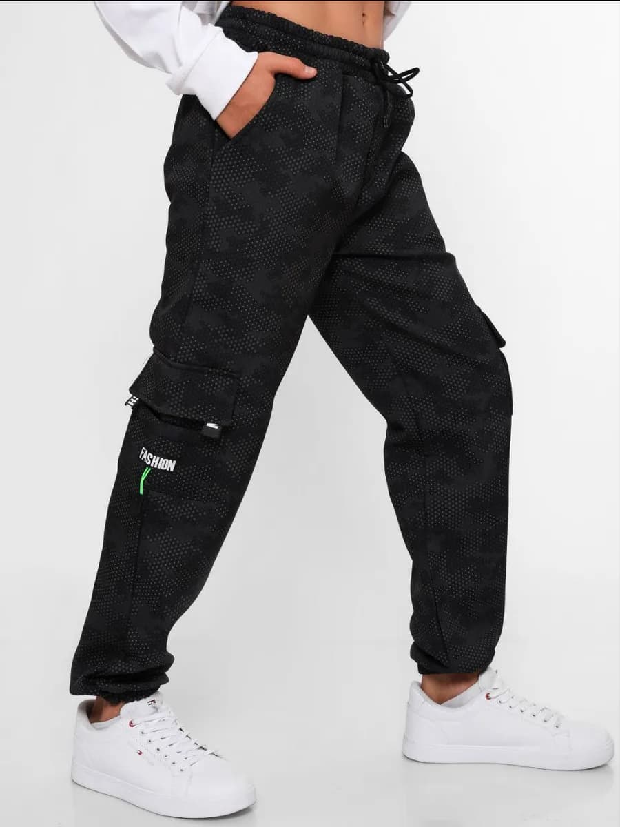 Брюки джоггеры для подростков непромокаемые с начесом