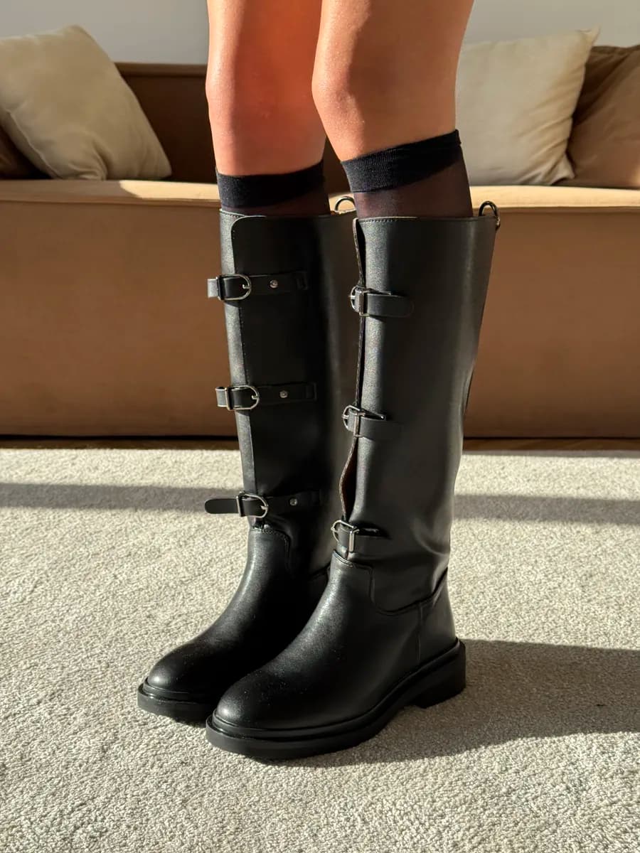 Сапоги высокие демисезонные