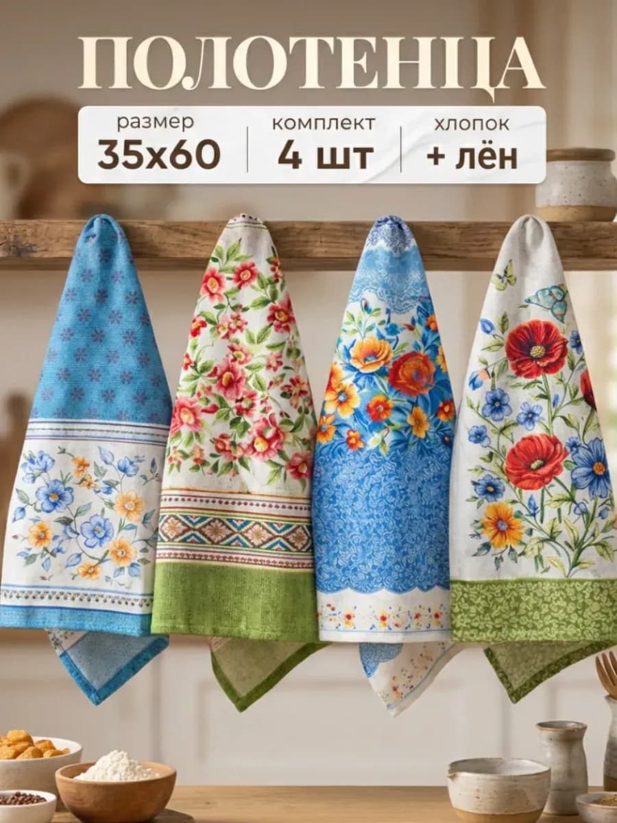 Полотенца кухонные подарочный набор для женщин