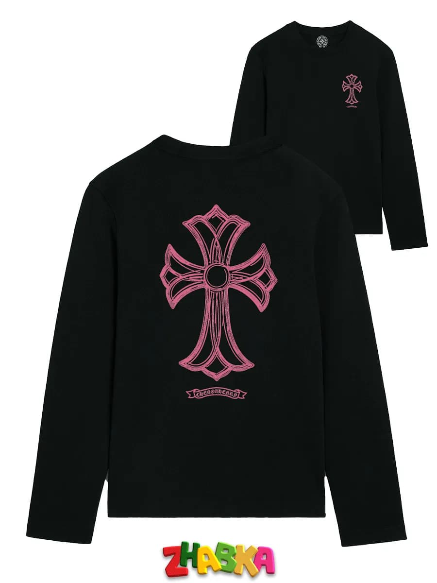 лонгслив с принтом оверсайз chrome hearts sk8