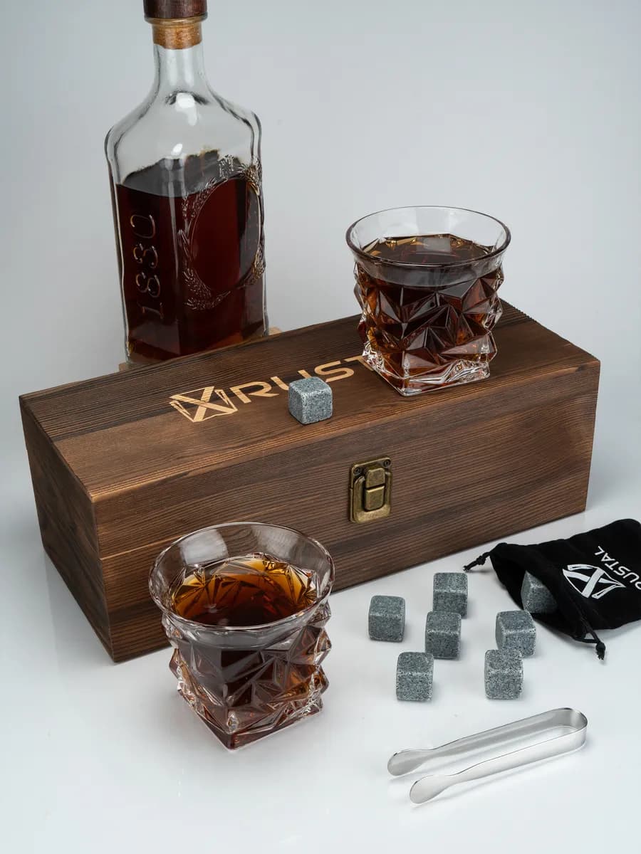 Подарочный набор бокалов для виски и вина 2 шт