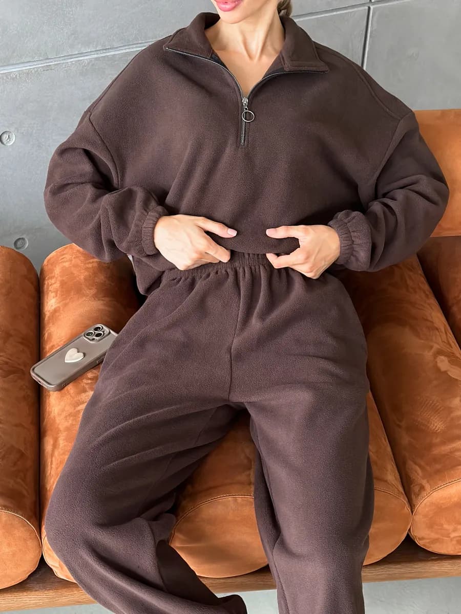 Спортивный костюм флисовый на молнии