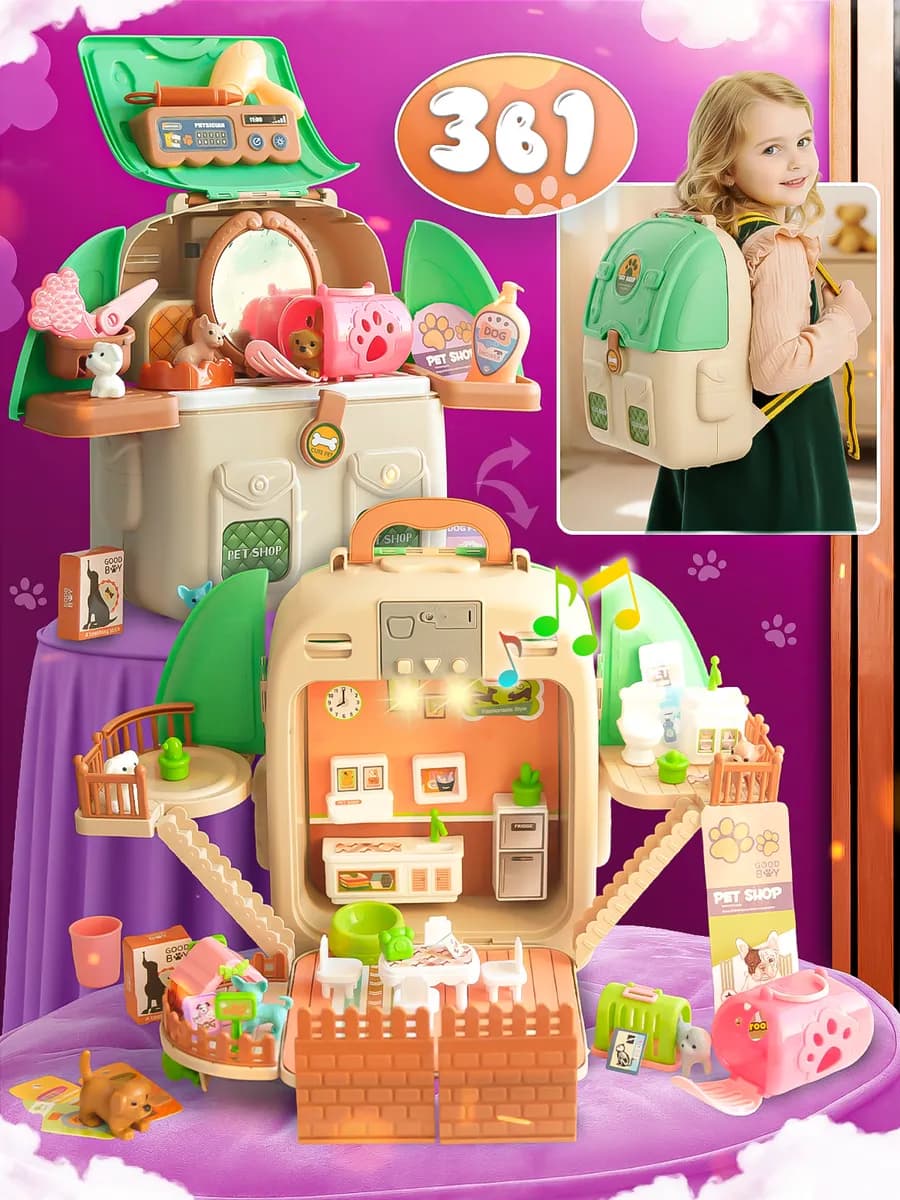 Игровой набор Рюкзак с питомцем