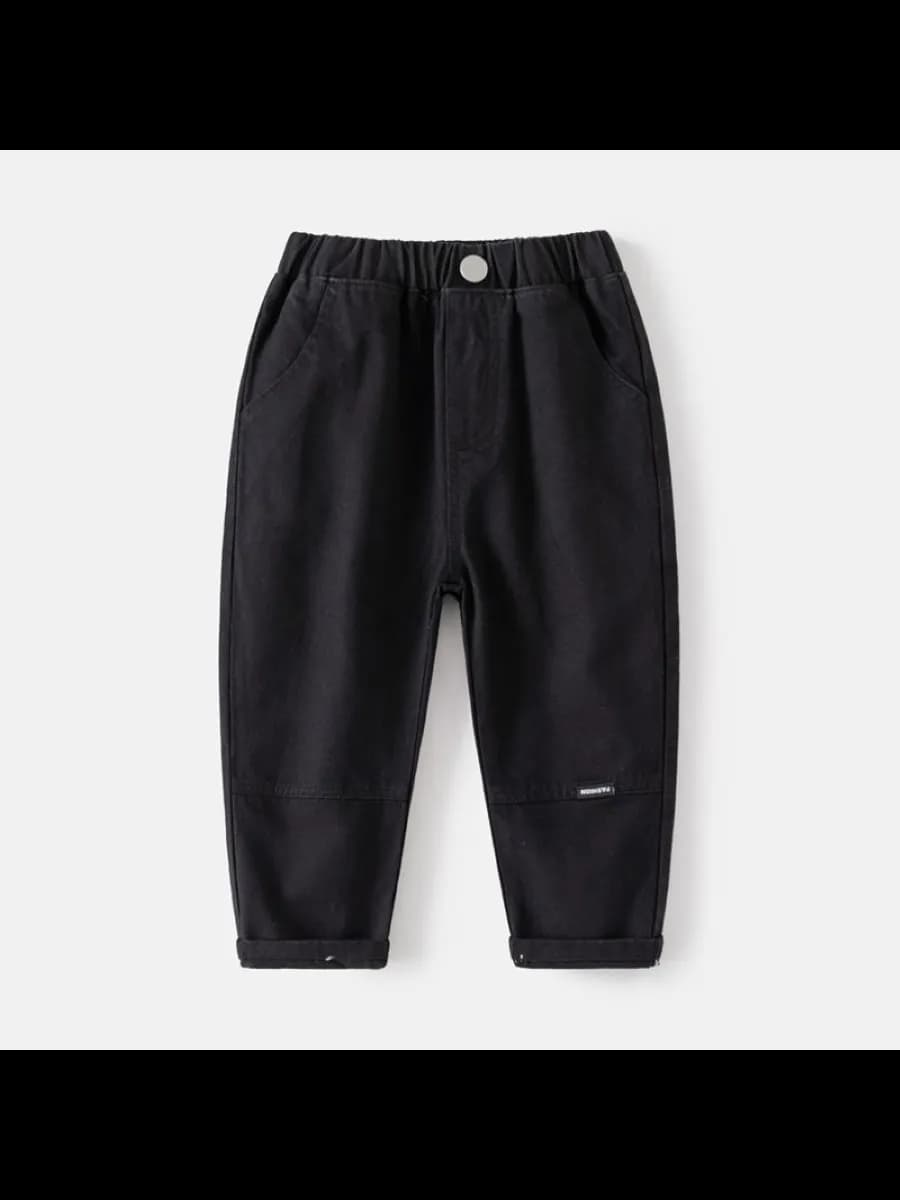 брюки повседневные детские джоггеры однотонные на резинке