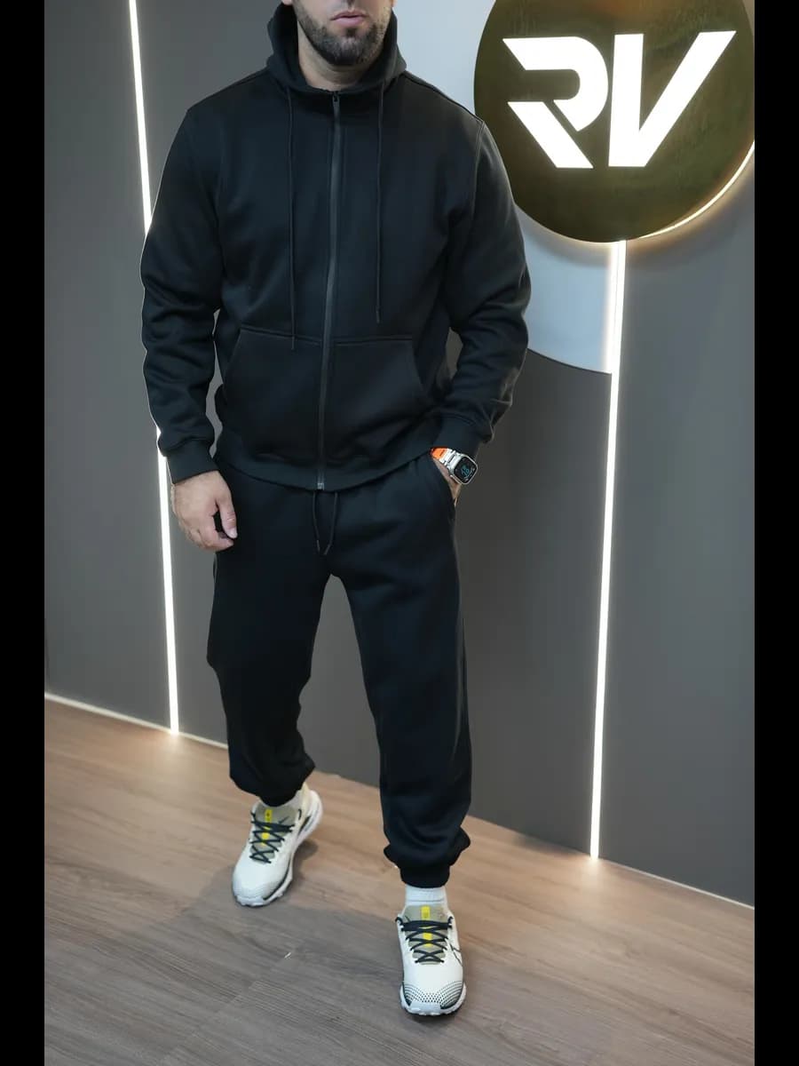 Спортивный костюм теплый с начесом - фото 1