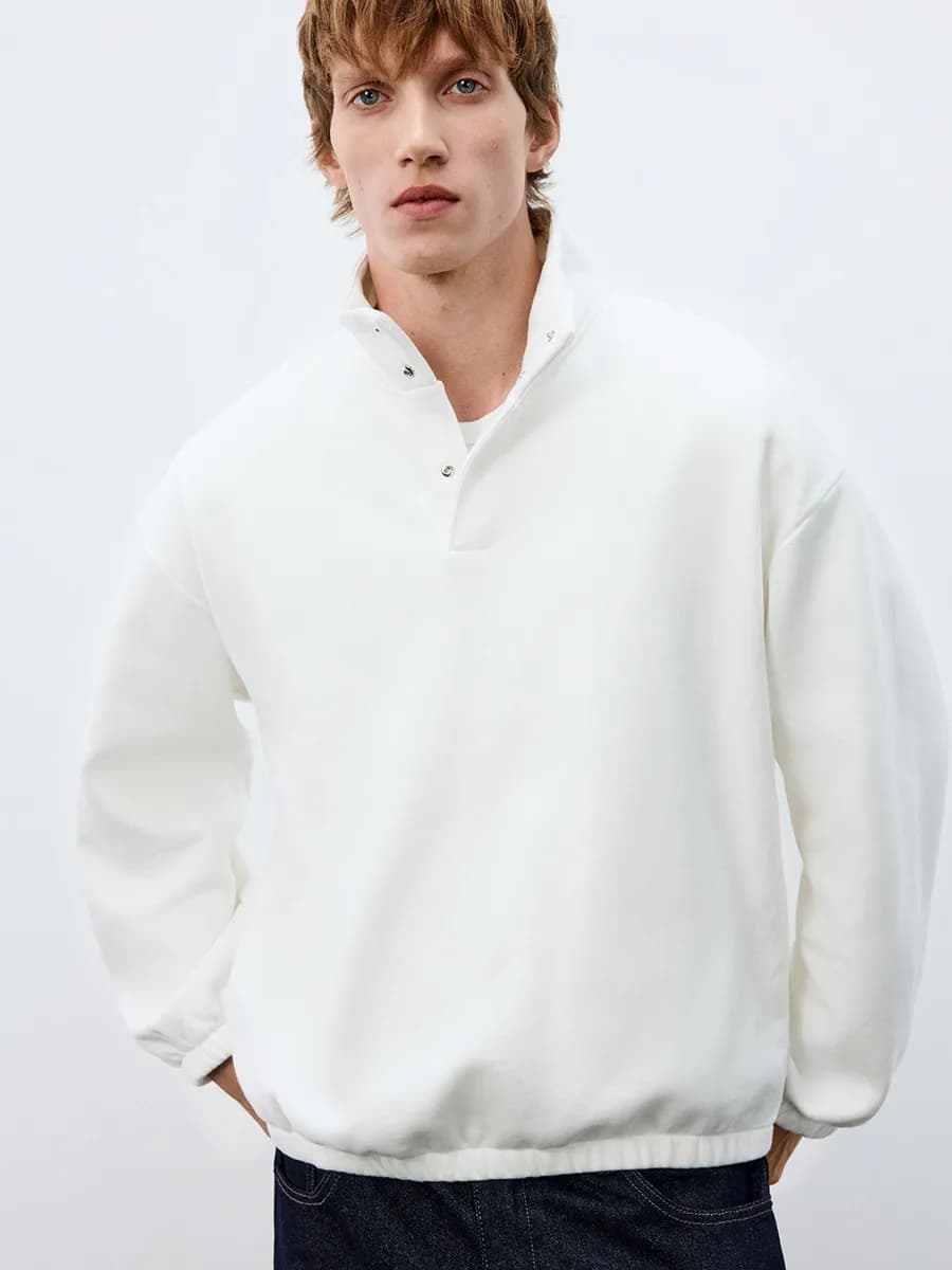 Толстовка утепленная с воротником