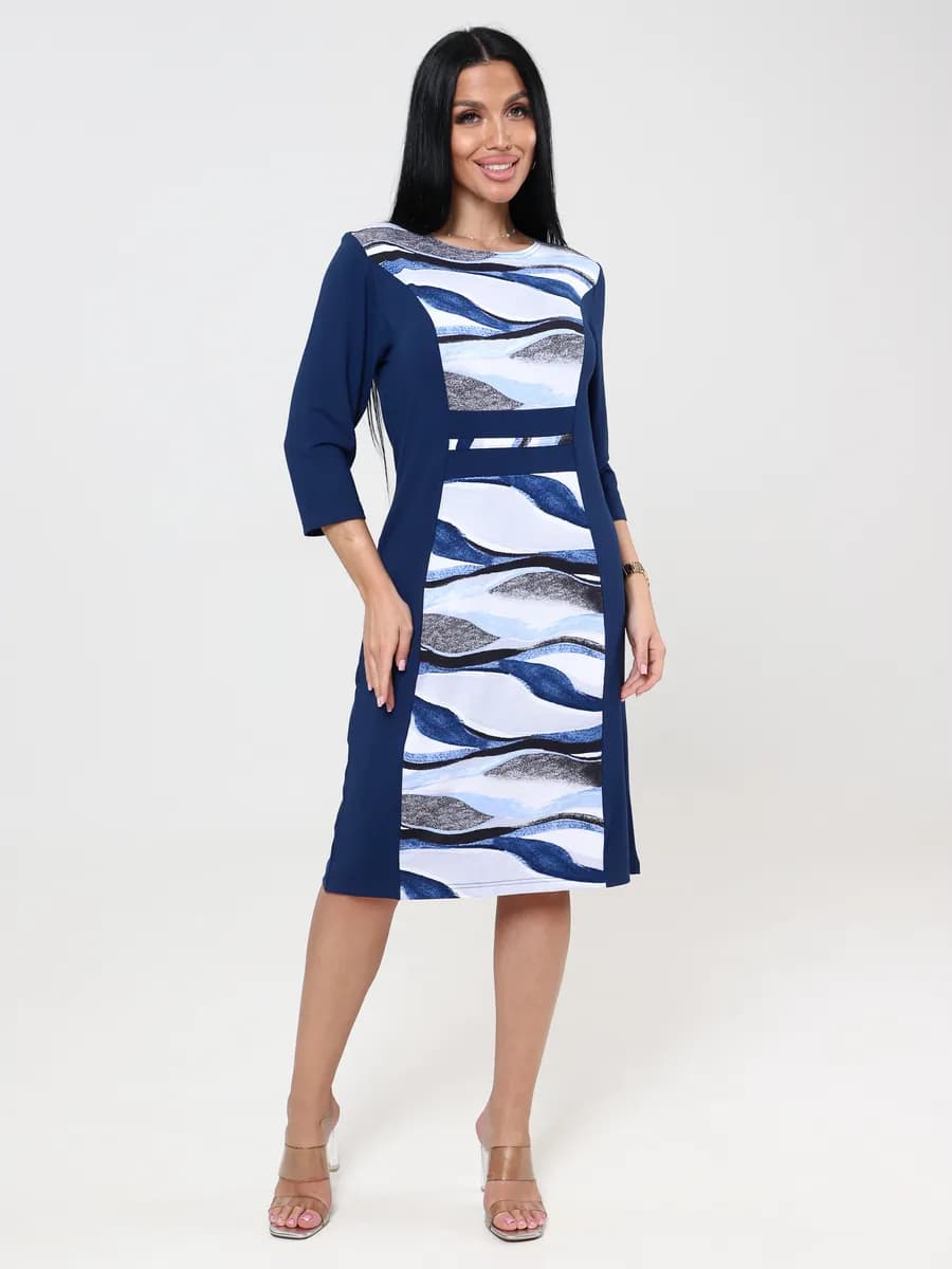 Платье женское повседневное вискоза Грация рукав 3 4 - фото 1