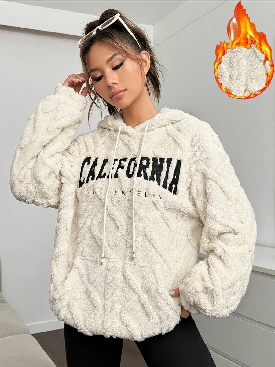 Худи оверсайз плюшевое