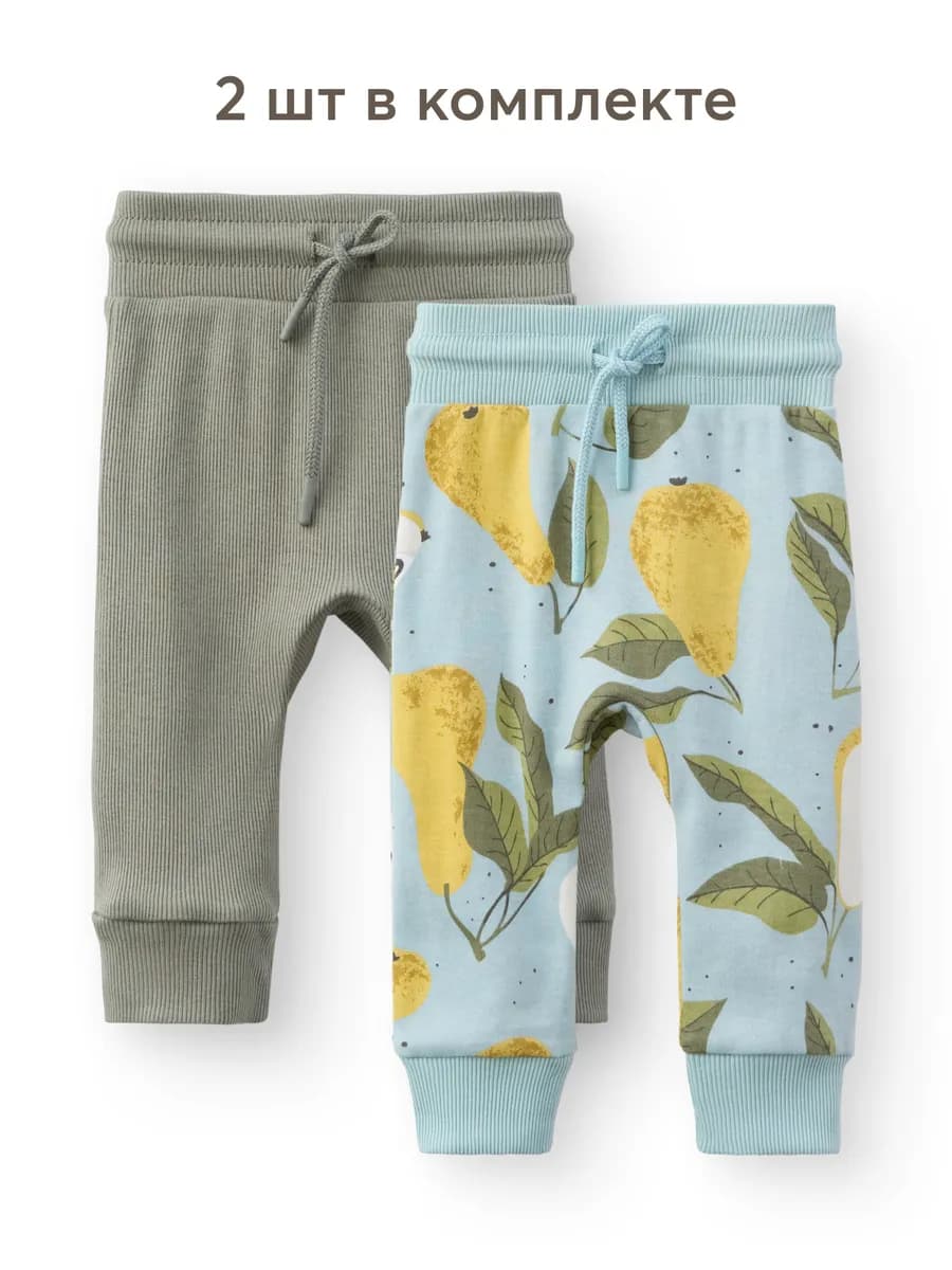 Комплект ползунков для новорожденных с манжетами 2 шт - фото 1