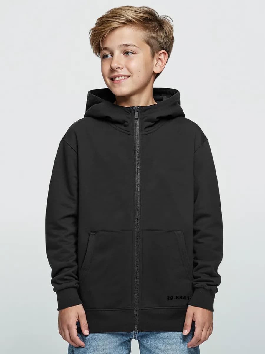 Толстовка на молнии с капюшоном