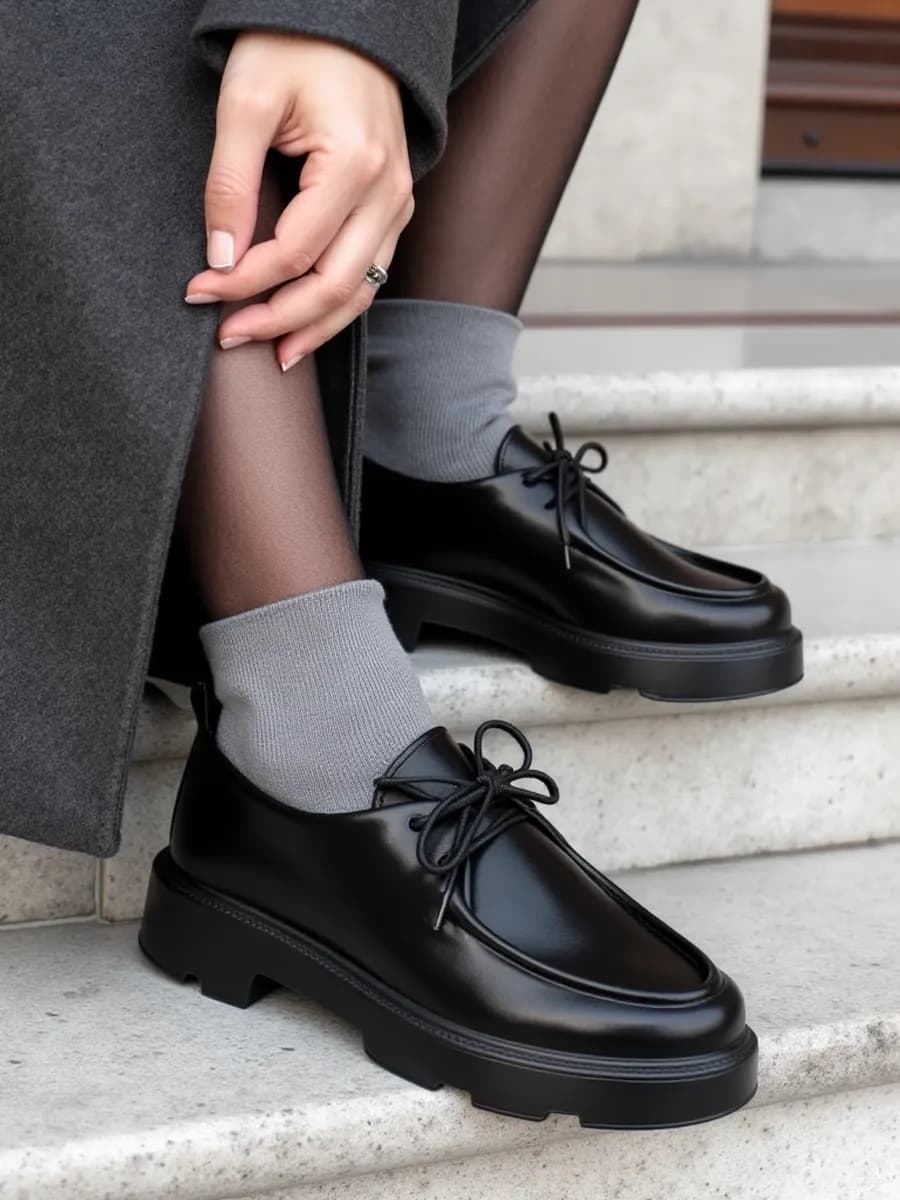 Полуботинки лоферы демисезонные низкие