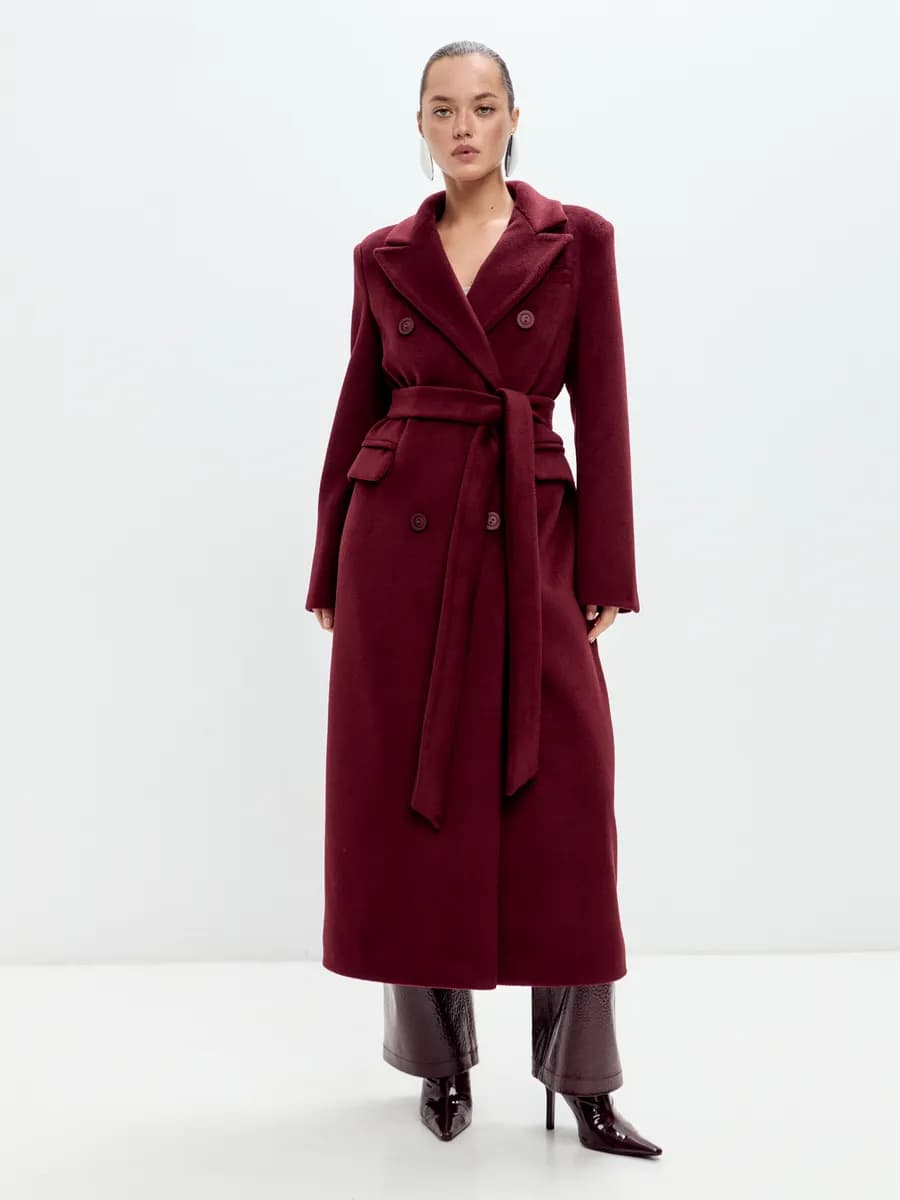 Длинное демисезонное Пальто веснаосень