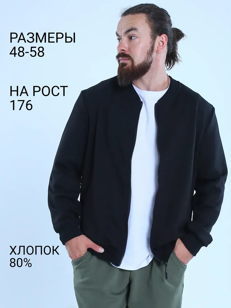Бомбер легкий на молнии
