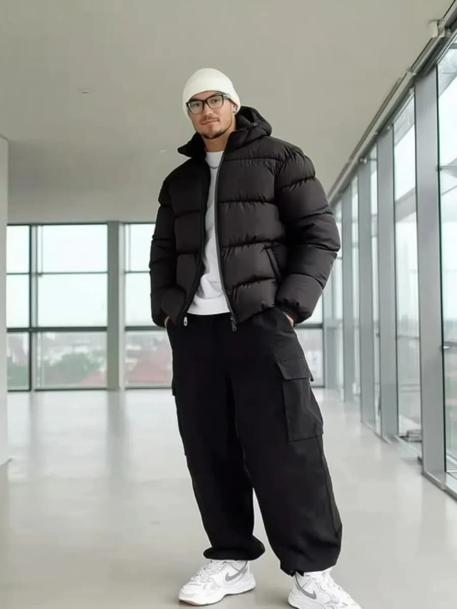 Зимняя куртка с капюшоном