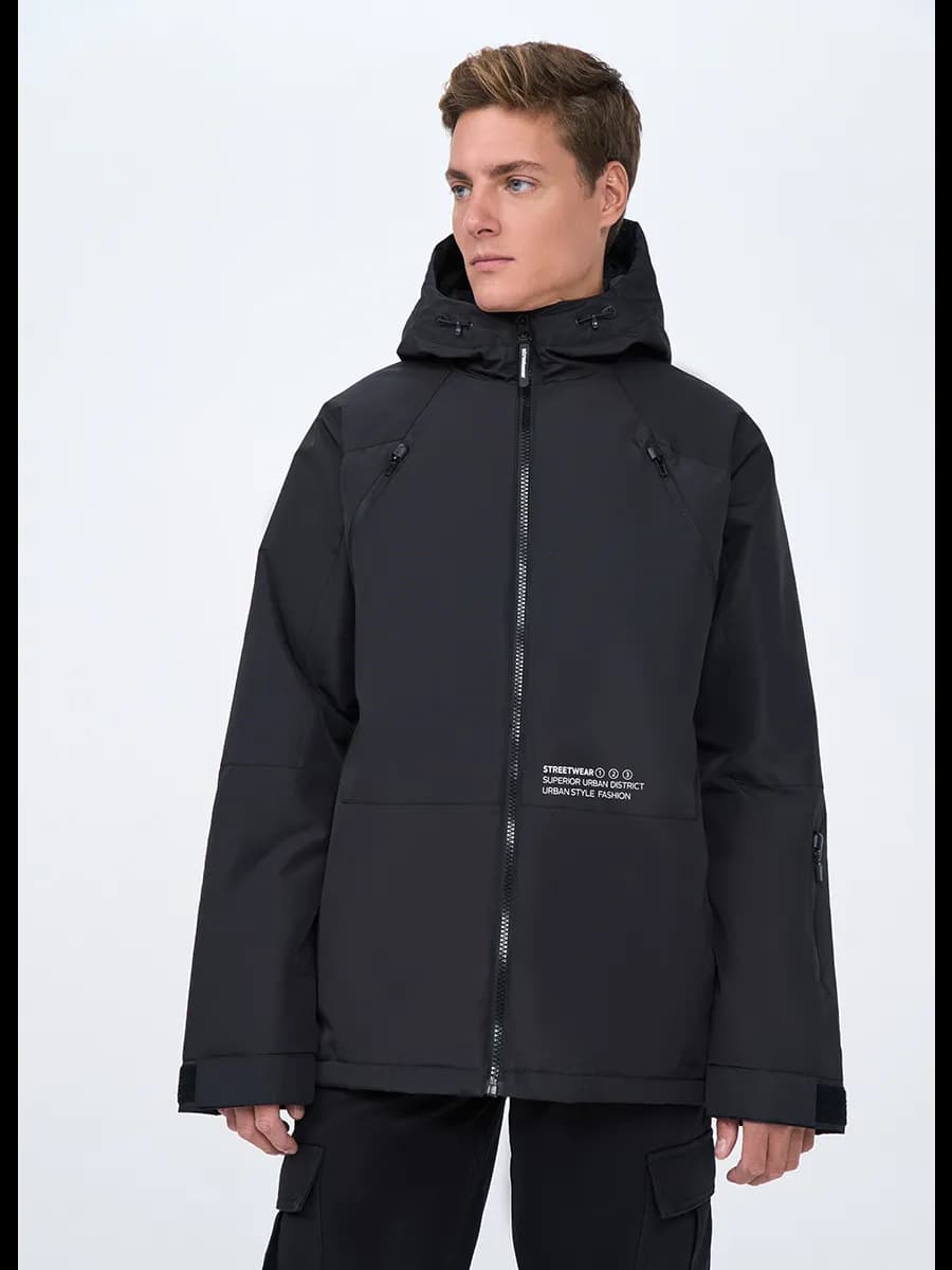 Куртка демисезонная утепленная с капюшоном