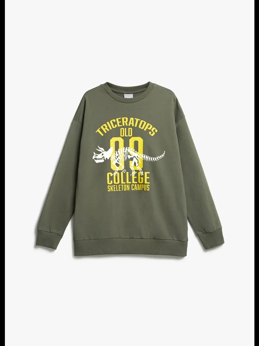 Толстовка зеленая из футера