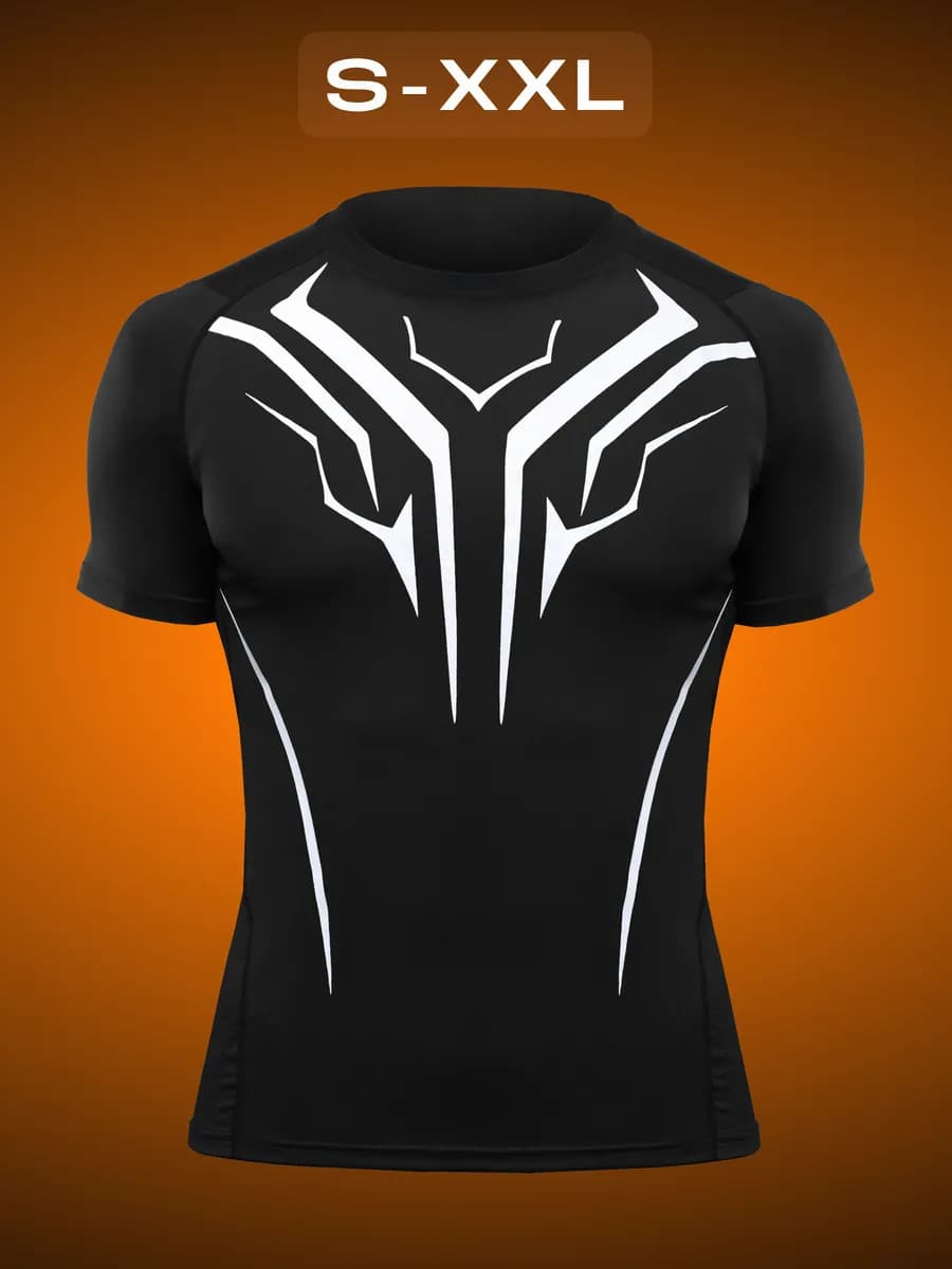 Футболка спортивная обтягивающая рашгард