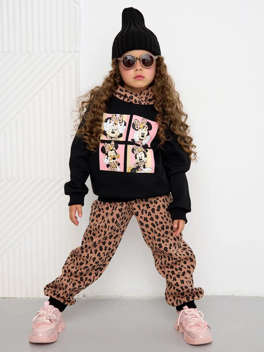 спортивный костюм с капюшоном начес