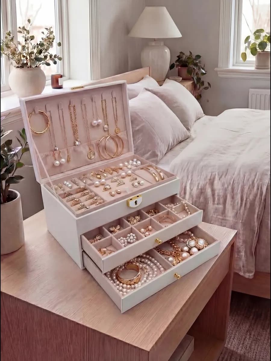 Шкатулка для украшений и бижутерии большая