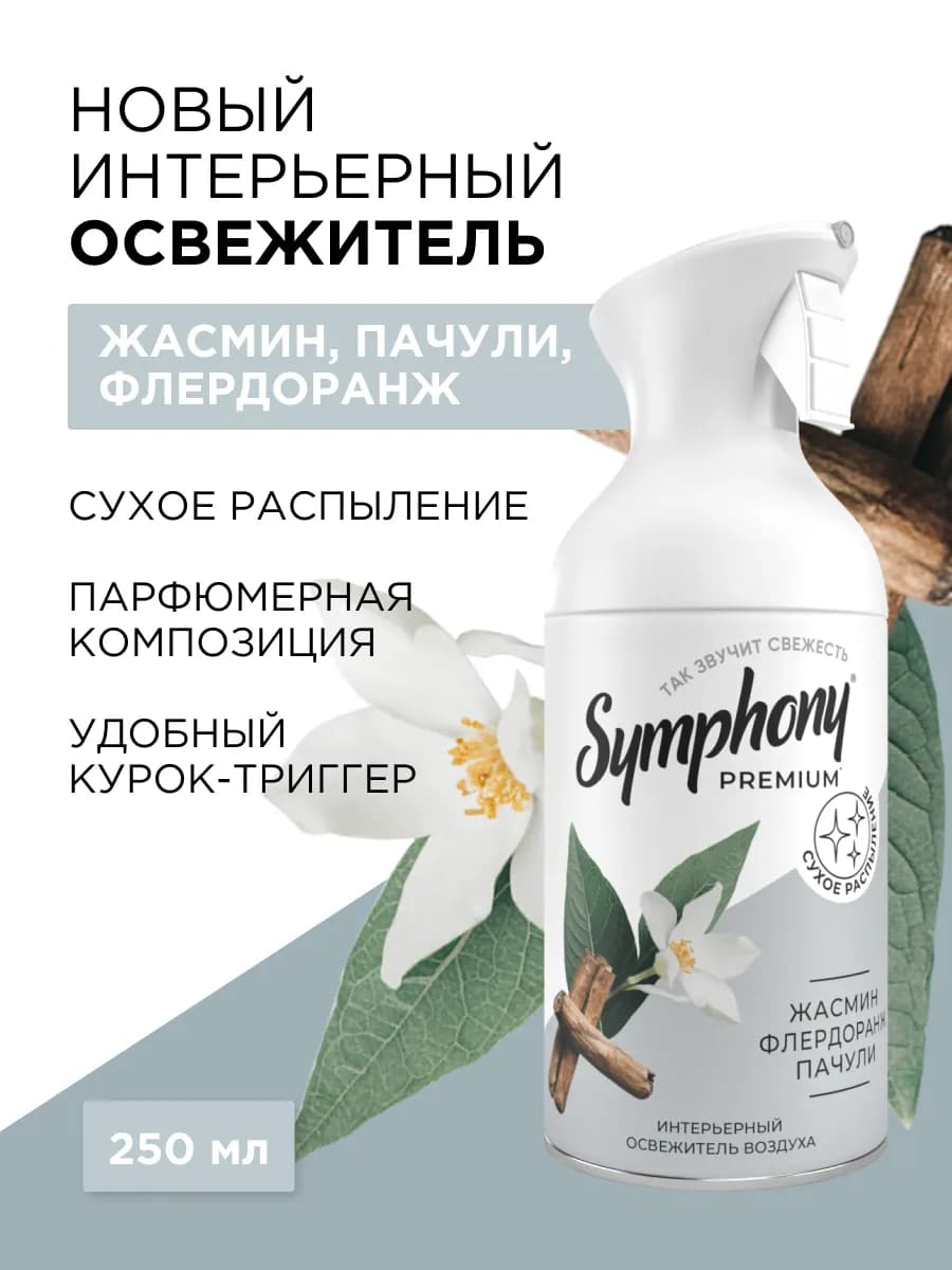 Освежитель воздуха спрей с триггером сухое распыление 250 мл