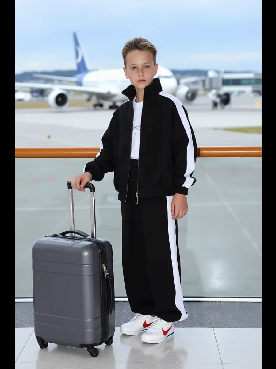 Костюм old money спортивный в школу для мальчика - фото 1