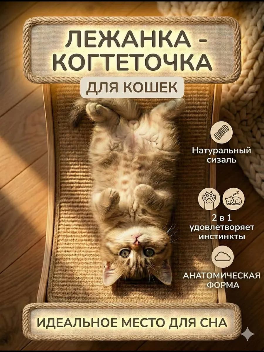 Когтеточка лежанка для кошек