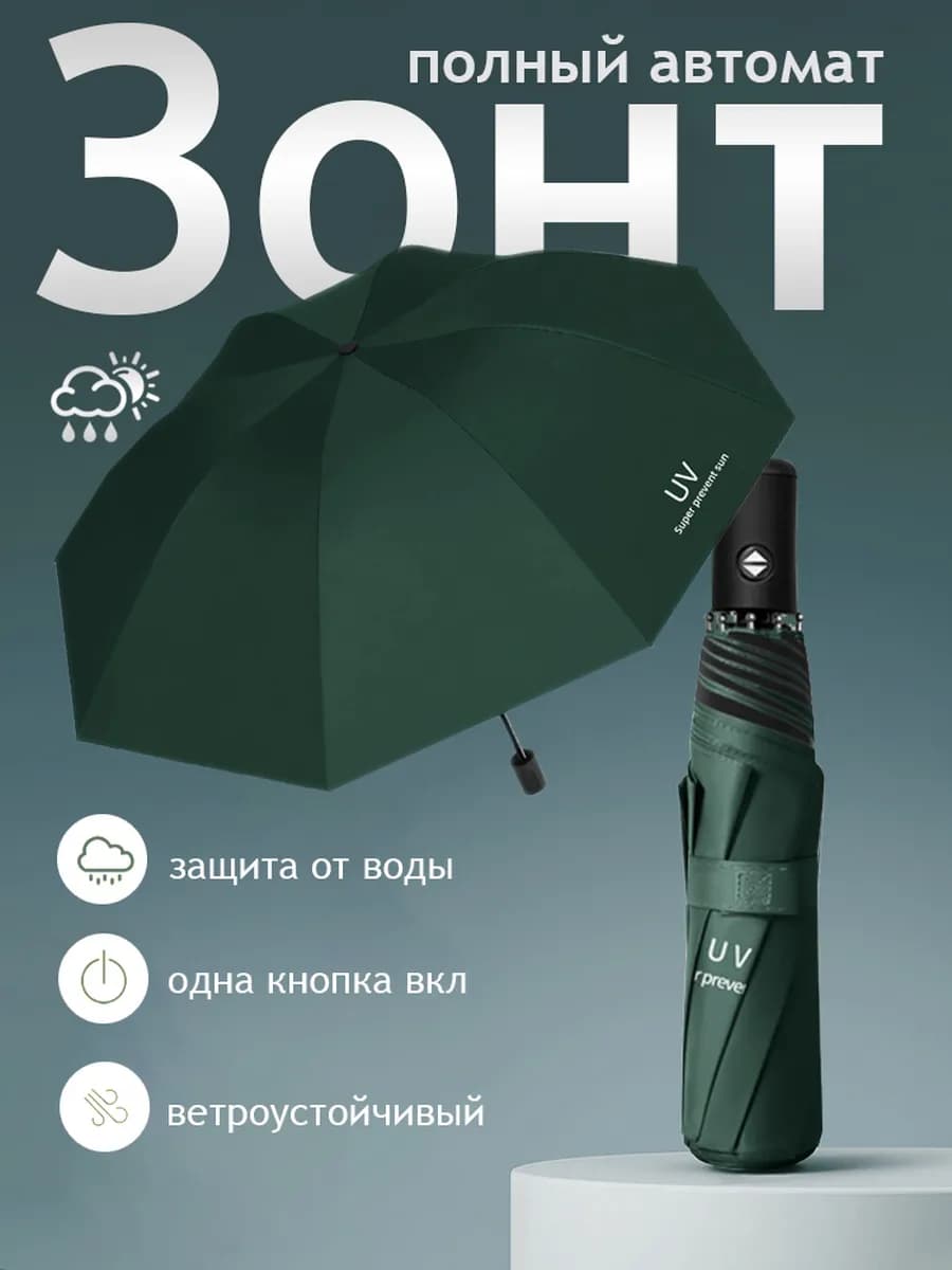 Зонт автомат легкий антиветер