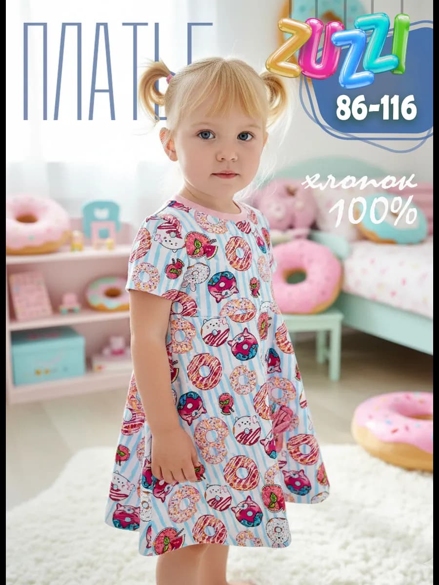 Платье хлопок для девочки