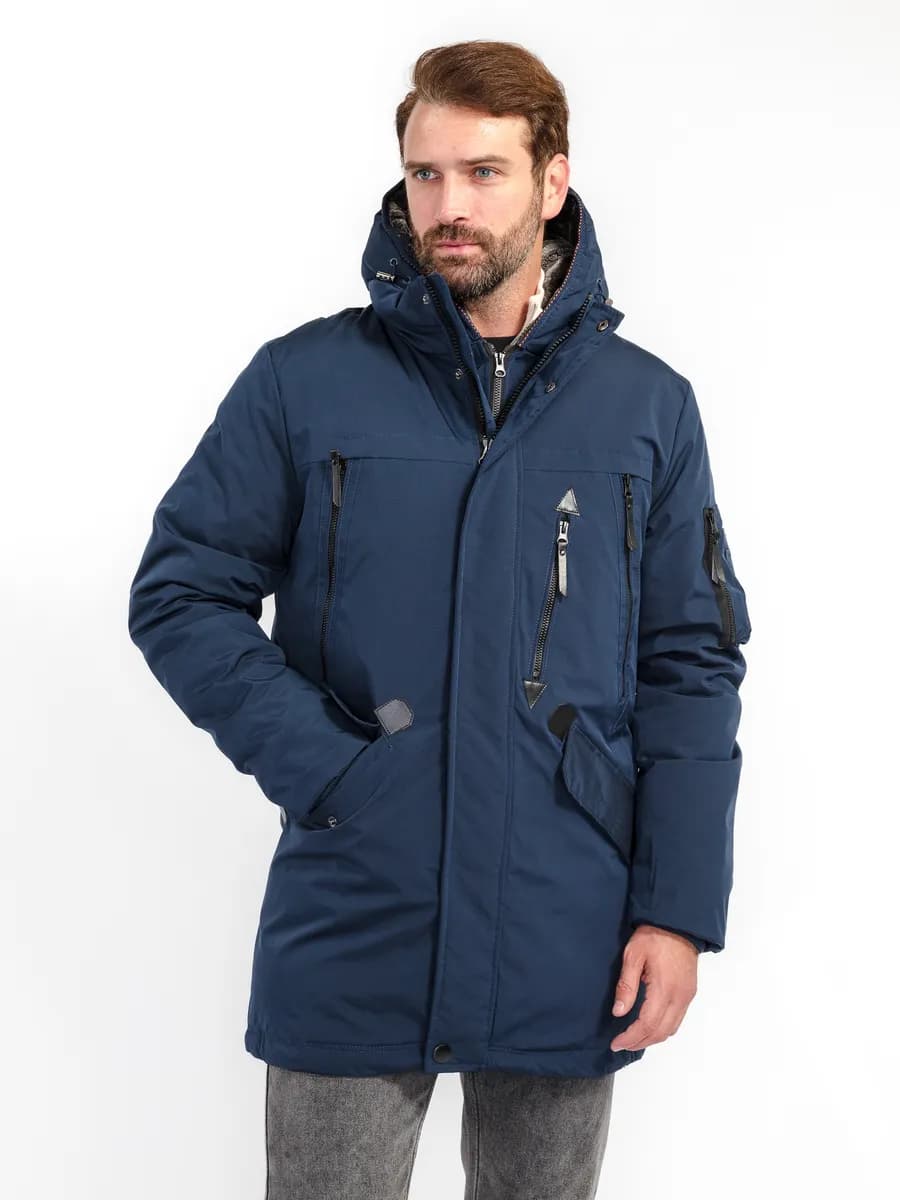 Куртка зимняя с капюшоном большие размеры