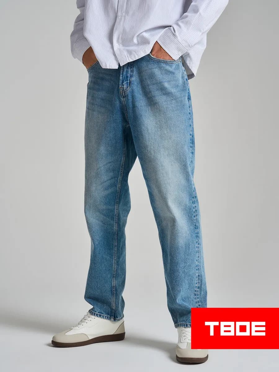 Джинсы прямые классические - фото 1