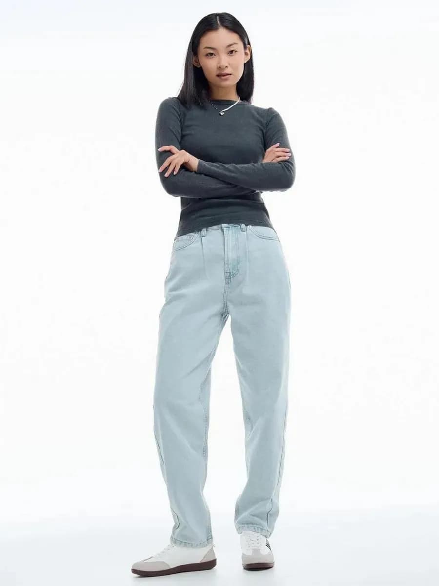 Джинсы Balloon с высокой талией